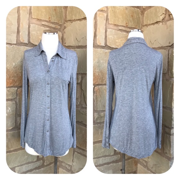 CAbi Tops - CAbi #140 Long Sleeve Button Down Jersey Shirt S